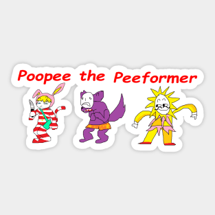 poopee the peeformer (popee the performer) Sticker